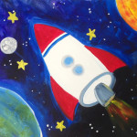 out of space Jumping castle